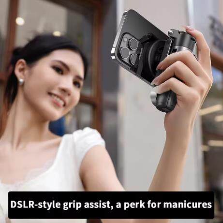 ✨Magsafe Tripod Stand for iPhone Portable Pocket Size Selfie Stick with Rechargeable Remote and Metal RingCompatible with Android