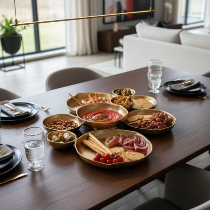 Gold 9 Cluster Decorative Bowls