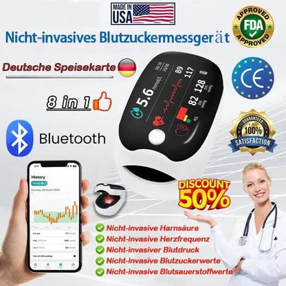 🔥Final 3 Hours: 70% OFF🏆Non-Invasive Blood Glucose Meter[99.9% Accuracy]✅TGA Approved