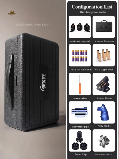 ✨New Arrival✨Python 357 Revolver Dart Blaster Golden Limited Edition