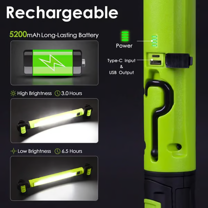 🔥Hot Sale🌟🔦3000 Lumens Rechargeable Work Light — Bright, Tough & Built for Every Job💡