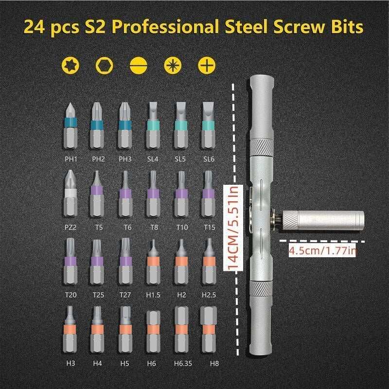 🎁Last Day Promotion 50% OFF✨- 🔥24 in 1 Magnetic Screwdriver Set