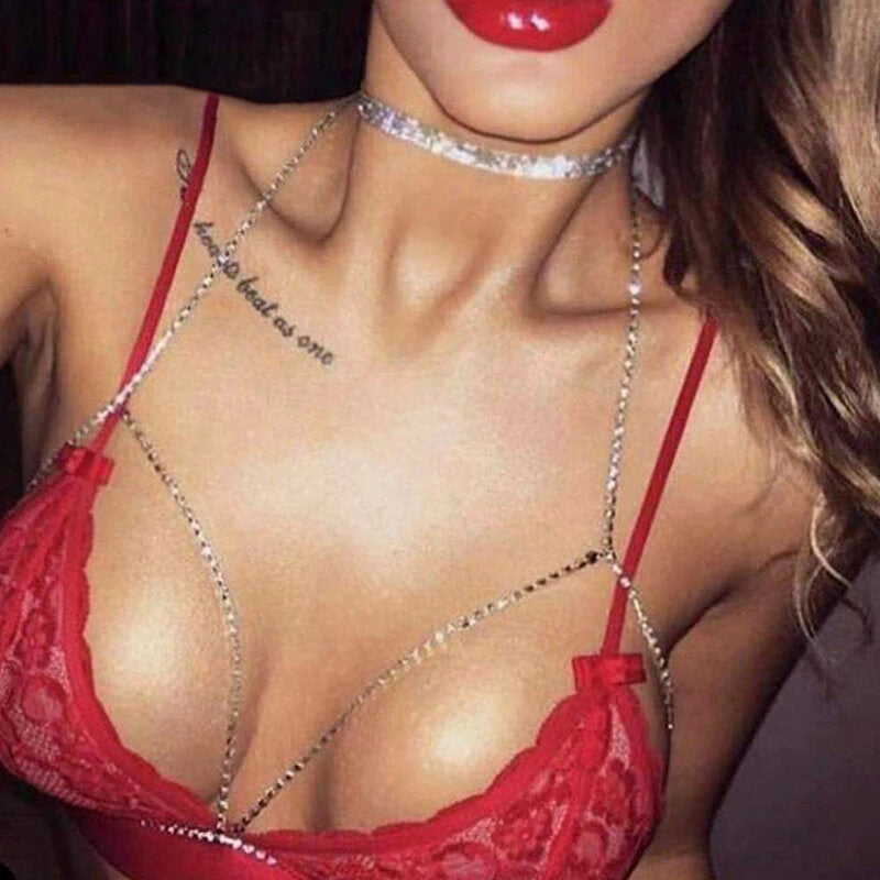 🔥Flash Sale - Stylish Crystal Body Chain Clearance🔥 Make yourself the center of attention