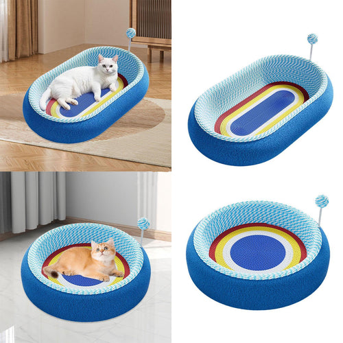 🐱Natural Sisal Cat Scratching Pad for Indoor, Cat Hunting Play Toy & Training Aid, Durable Cat Scratch Mat to Protect Furniture