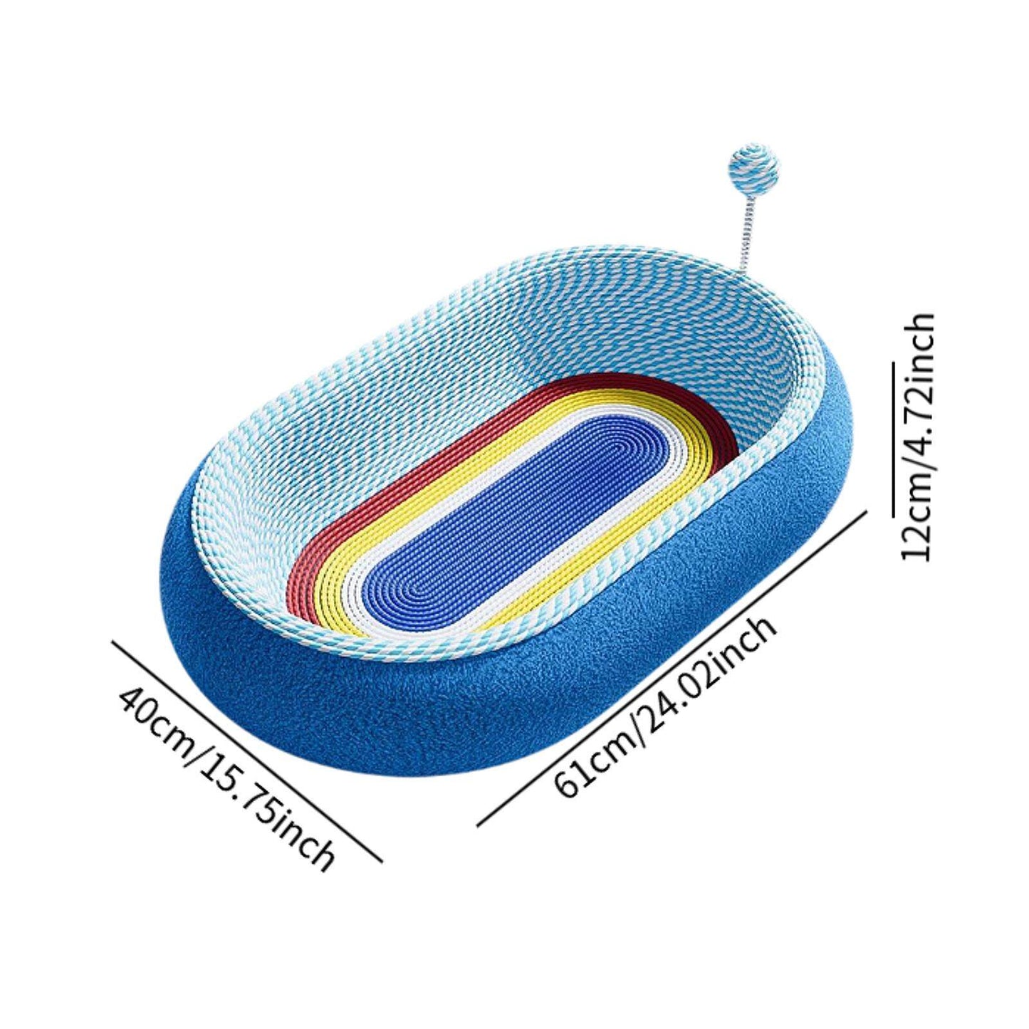 🐱Natural Sisal Cat Scratching Pad for Indoor, Cat Hunting Play Toy & Training Aid, Durable Cat Scratch Mat to Protect Furniture