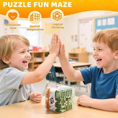 ✨Large Labyrinth 3D Puzzle Maze Cube - Engaging Brain Teaser Toy