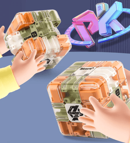 ✨Large Labyrinth 3D Puzzle Maze Cube - Engaging Brain Teaser Toy