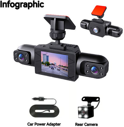 🎁LAST DAY 49％ OFF - Full View Car Dashcam System (Buy More Save More)🔥
