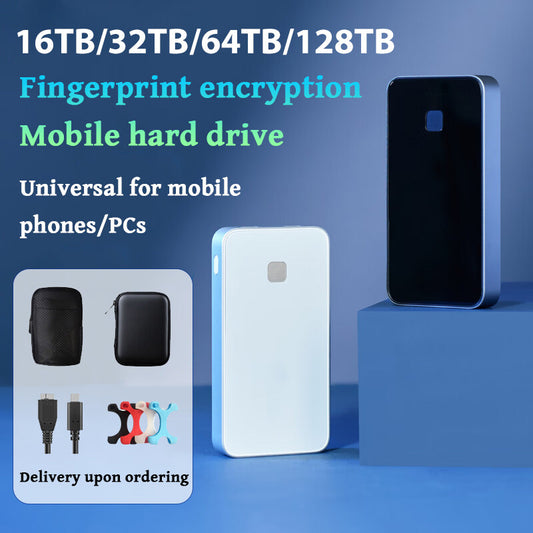 🎅Christmas Hot Sale49% OFF-Original 128TB high-speed portable hard drive with fingerprint encryption